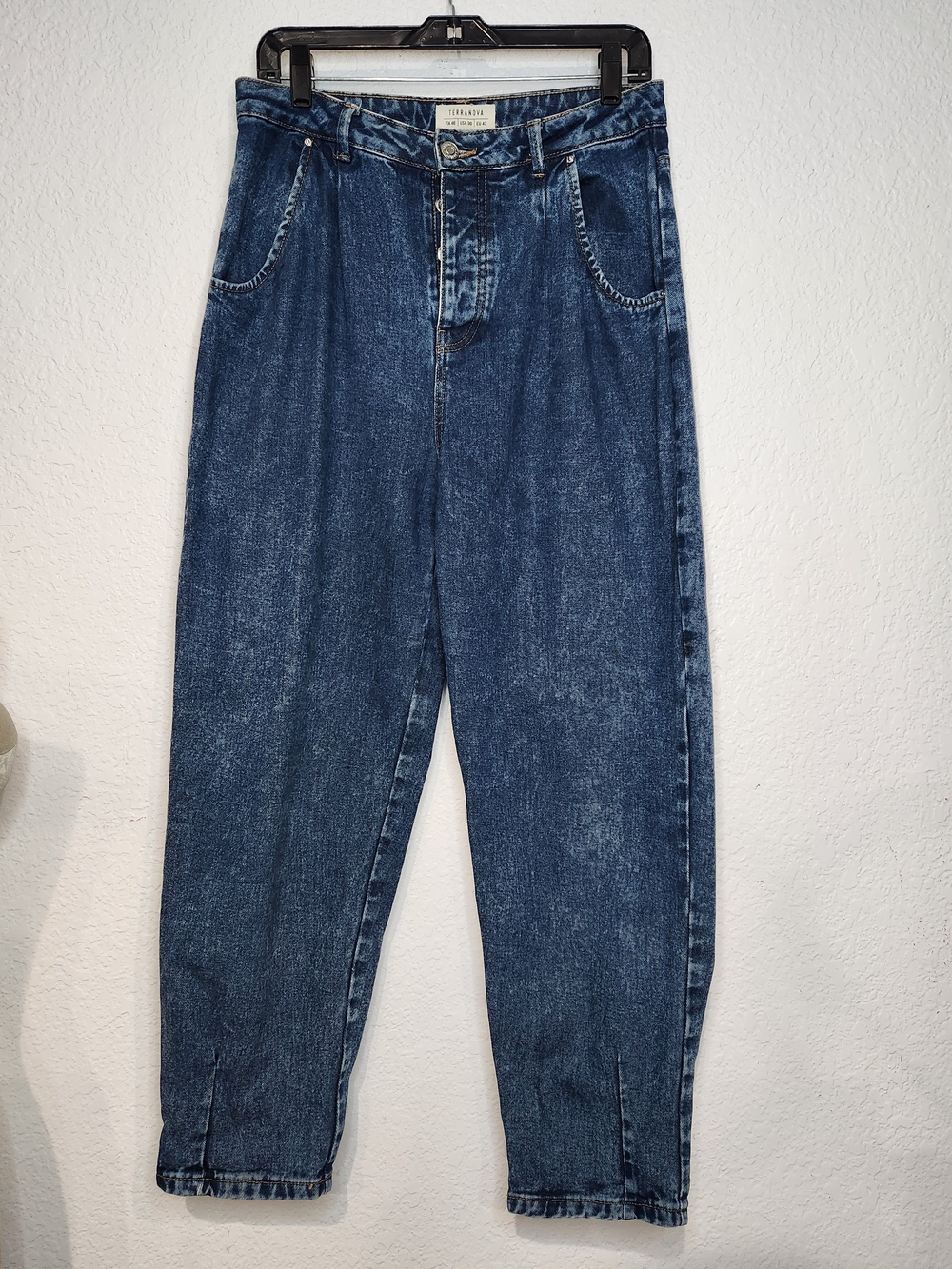 TERRANOVA Relaxed Fit Men's Denim Jeans - Deep Indigo Wash